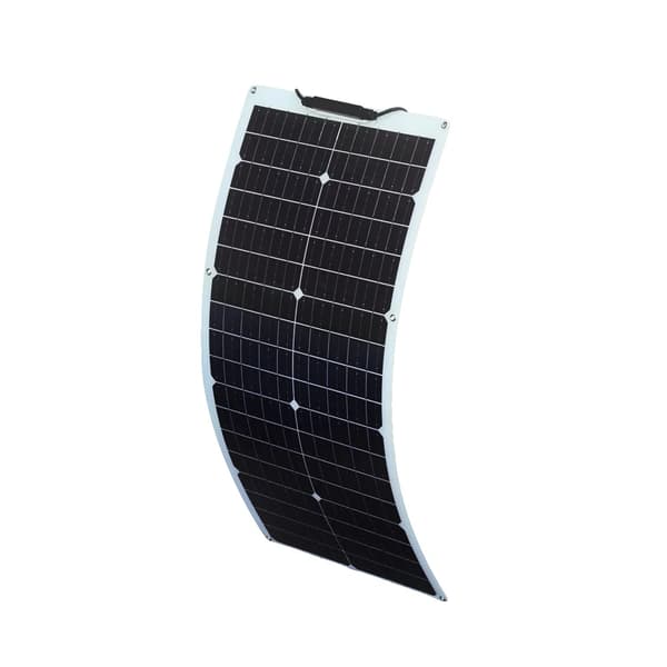 Højtydende Solpanel Kit, 50W/100W Monokrystallinsk, Fleksibelt Design,18V 50W Hvid