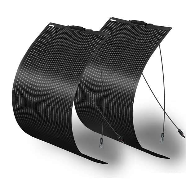 Solpanelset, 240W effekt, 24% effektivitet,2x120W Svart