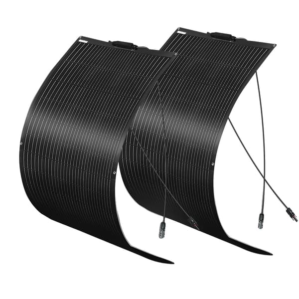 Solpanelset, 240W effekt, 24% effektivitet,2x120W Svart