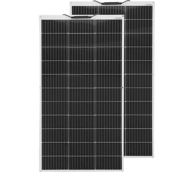 Solpanelkit, 240W effekt, 24% effektivitet,2x120W Hvid