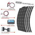 Miniatyrbillede 2 af 2: Solcelle Kit, Fleksibelt Design, Flere Wattmuligheder,400W solpanel kit