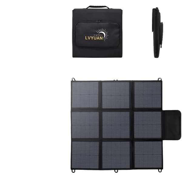 Solpanel, 120W/200W kraftgenerering, kompakt och bärbar design,200W