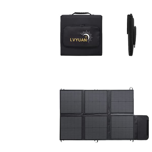Solpanel, 120W/200W Strømproduktion, Kompakt og Bærbart Design,120W