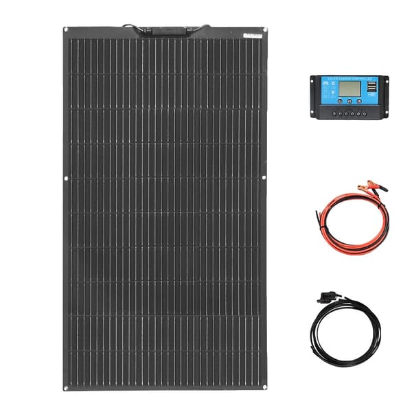 Fleksibelt solpanel kit, 100W/200W/300W/400W/500W/1000W, letvægts og holdbart,12V 100W sæt