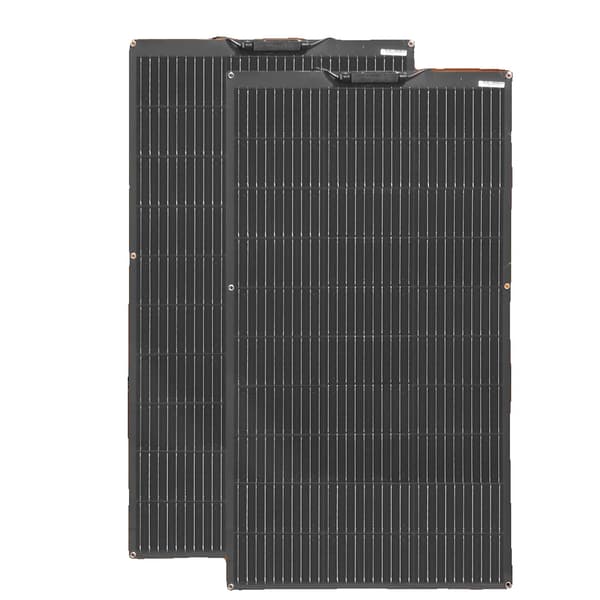 Fleksibelt solpanel kit, 100W/200W/300W/400W/500W/1000W, letvægts og holdbart,2 stk 100w