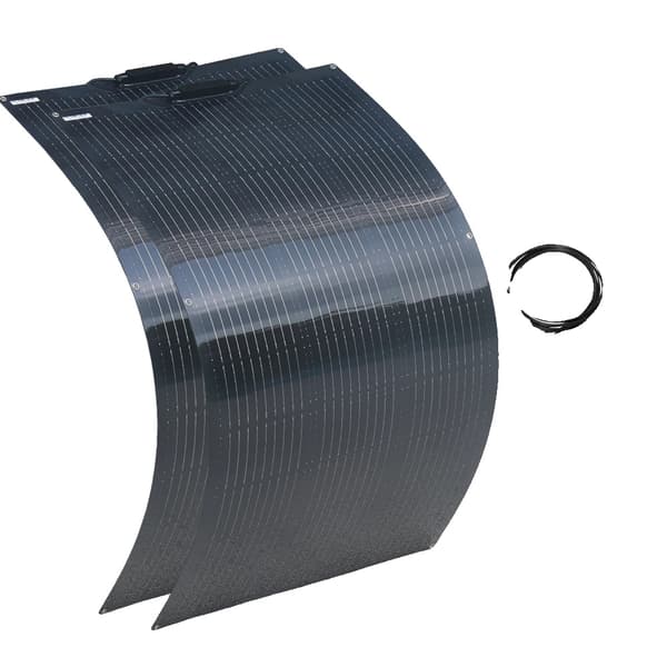 240W Fleksibelt Solpanel, Høj Effektivitet 21,8%, Fuld Installationssæt,240w 2stk 120w kit-a