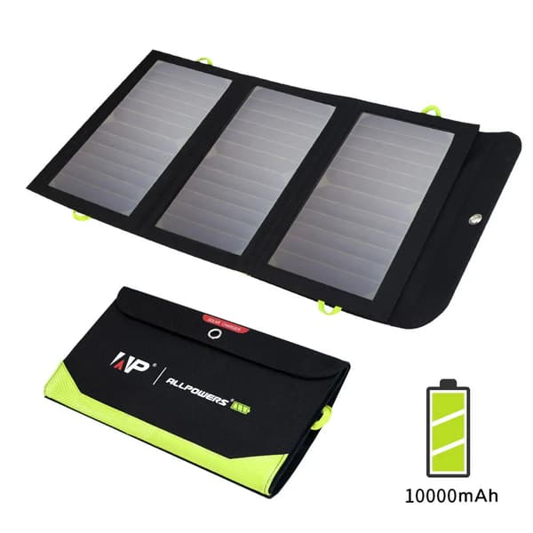 Aurinkopaneelilaturi, joustava ja taitettava muotoilu, korkea tehokkuus latauksessa,5V21W 10000mAh