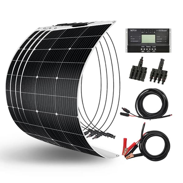 Flexibel solpanel, 400W utgång, 18V spänning,400w set-a