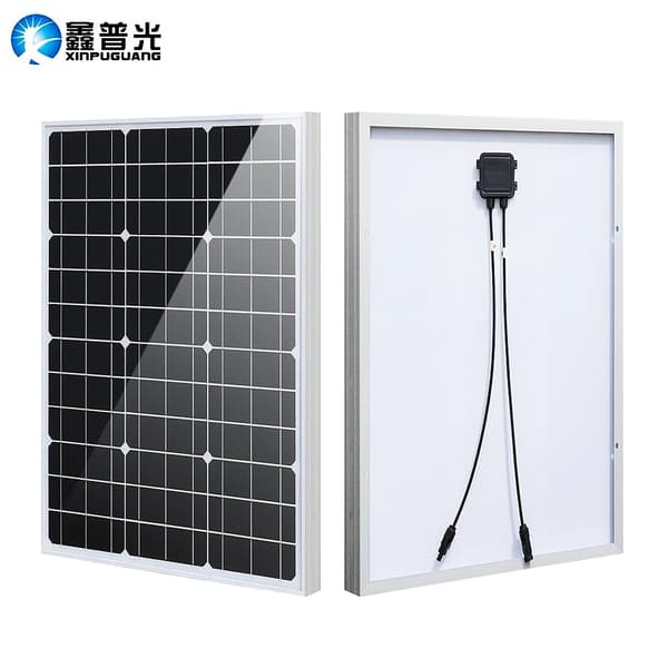 Stift solpanel 50W, Høj Effektivitet, Hærdet Glasoverflade,50W