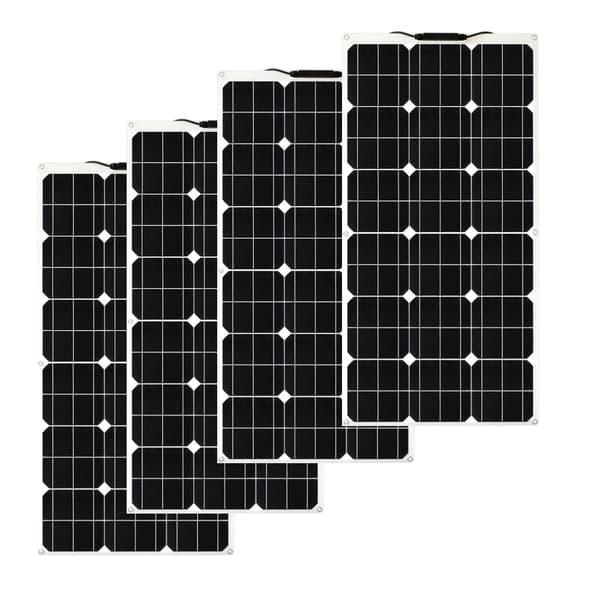 Flexibelt monokristallin solpanel, 100W-400W, hög effektivitet och hållbarhet,400W PET-panel