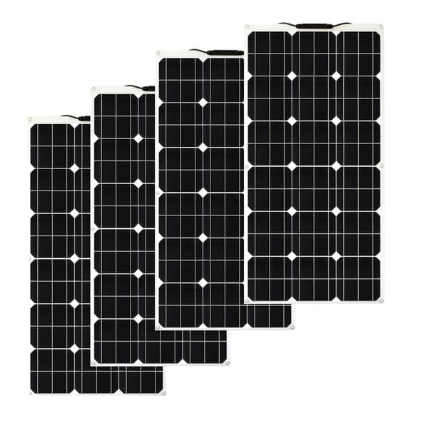 Flexibelt monokristallin solpanel, 100W-400W, hög effektivitet och hållbarhet,400W PET-panel