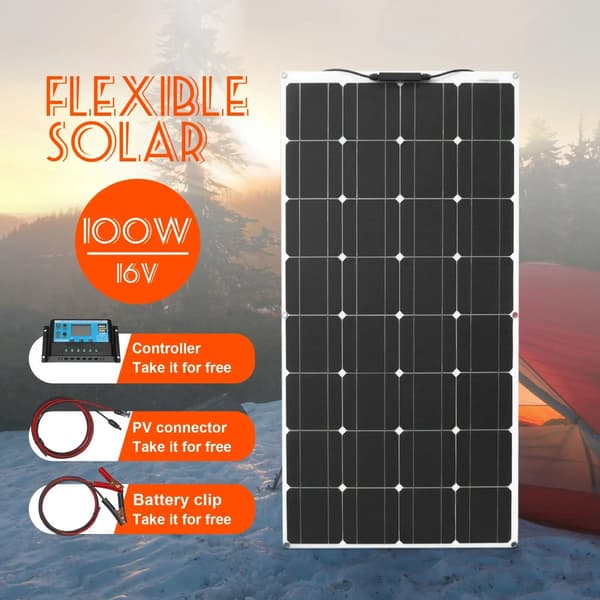 300W Fleksibelt Solcellepanel System, Høj Effektivitet, Letvægtsdesign,100w solarsystem