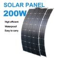 Miniatyrbild 2 av 2: Flexibelt solpanel 100W, Hög Effektivitet 21,8%, Monokristallin PET,200W Solpanel