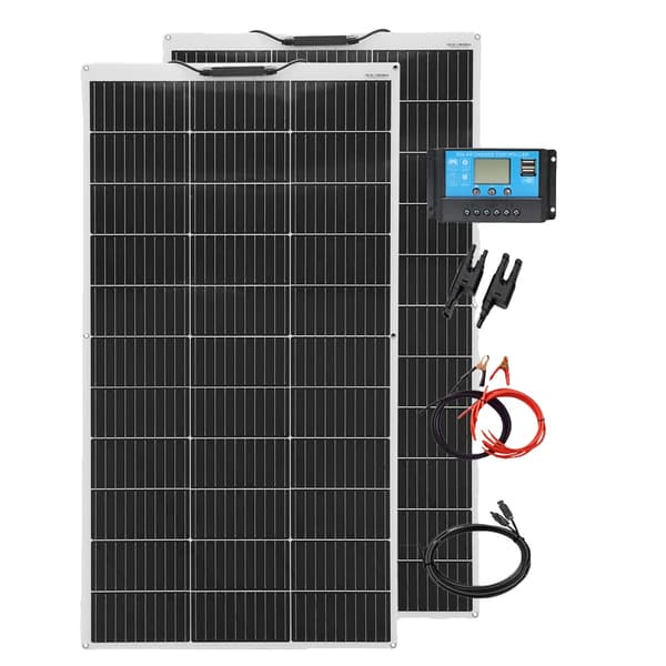 Solpanelset, 240W Flexibelt Modul, Hög Effektivitet, Brett Temperaturområde,240w solpanel kit