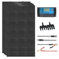 Miniatyrbillede 2 af 2: Fleksibelt solpanel kit, høj effektivitet 24%, holdbart monokrystallinsk silicium,4stk 120W Kit
