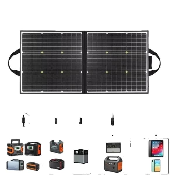 Fällbar solcellsladdare, 100W effektutgång, dubbla spänningsalternativ,SP100 100W