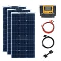 Miniatyrbillede 1 af 2: Fleksibelt solpanelkit, høj effektivitet PERC-teknologi, letvægts- og bærbart design,300W Solarkit
