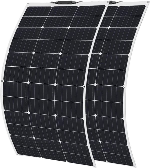 Flexibelt solpanelset, hög effektivitet PERC-teknik, lätt och bärbar design,200W solenergi