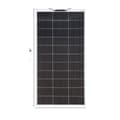 Miniatyrbild 1 av 2: Flexibel solpanel, 140W maximal effekt, monokristallint material,150w flexibel