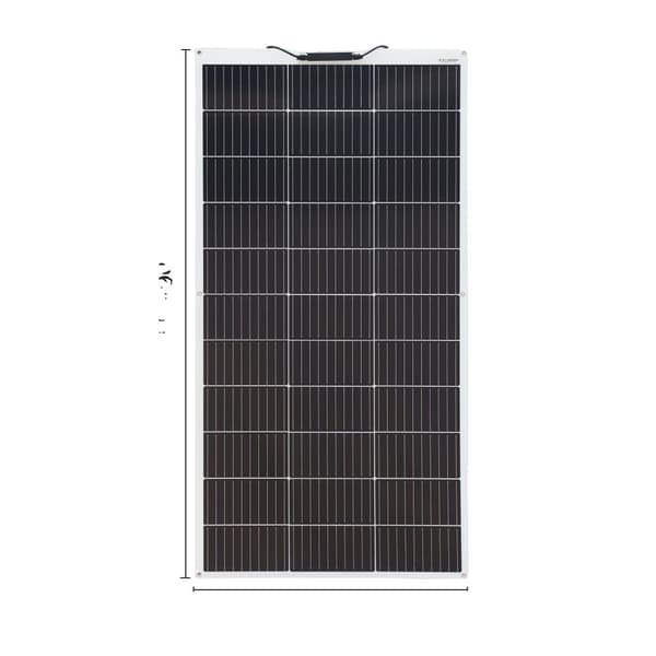 Flexibel solpanel, 140W maximal effekt, monokristallint material,150w flexibel