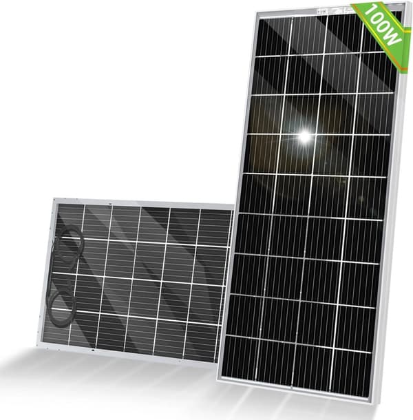 Bifacial Solpanel, 100W Effekt, Hög Effektivitet Monokristallina Celler,100w
