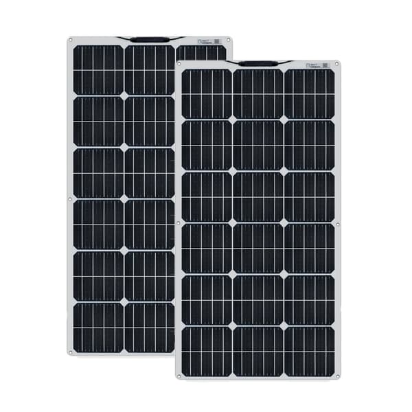 Solpanelkit, Høj Effektivitet Monokrystallinsk, Fleksibelt Design,200W Hvid