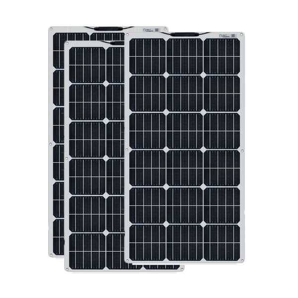 Solpanelkit, Høj Effektivitet Monokrystallinsk, Fleksibelt Design,300W Hvid