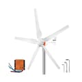Miniatyrbillede 1 af 4: Vindmøllegenerator, 500W Nominel Effekt, 5 Nylonblade, Nem Samling,Brun