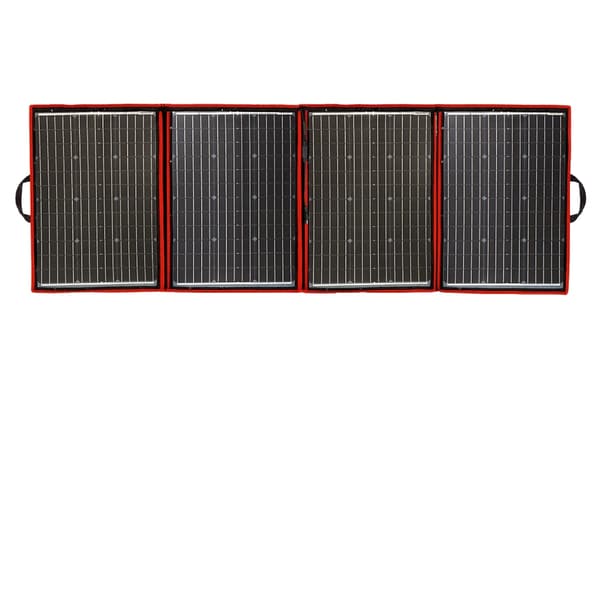 Fällbart solpanel, 12V kontroller, portabla kablar ingår,200w