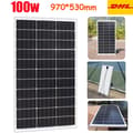 Miniatyrbillede 2 af 2: Solcellepanel, 12V batterioplader, DHL gratis forsendelse,100w stiv970X530mm