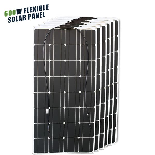 Solcelle, Bøjelig, Vandtæt,600w solpanel