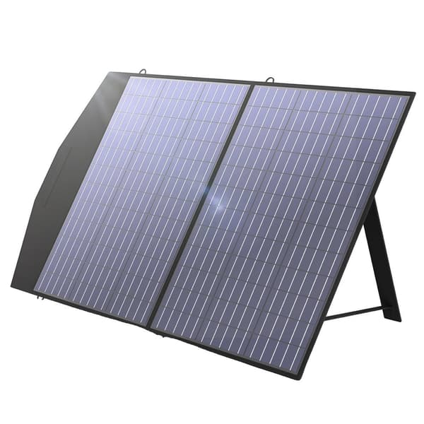 Fällbart solpanel, toppeffekt, vattentålig, kompakt design,100W