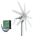 Miniatyrbillede 1 af 2: Horisontalaks vindmøllegenerator, 8 blade, 6KWH pr. dag, spændingsmuligheder:,24V, Med gratis controller