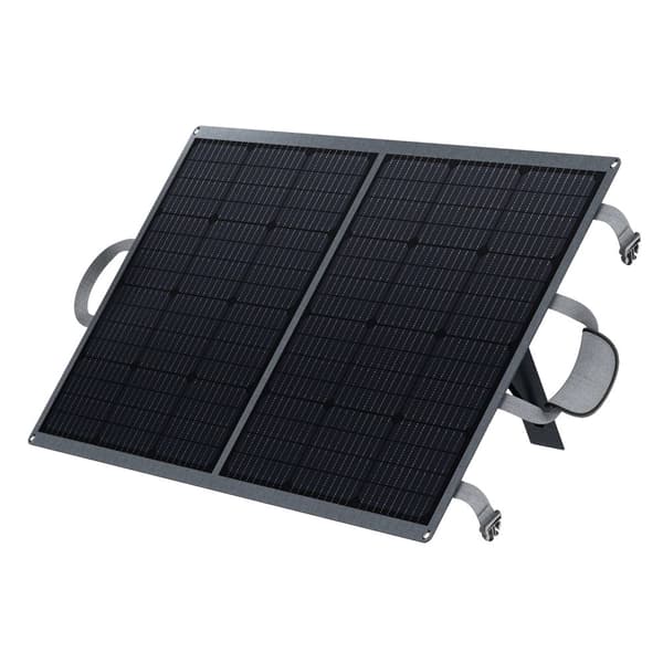 Bärbar Solpanel, 100W Effekt, Fällbar Design