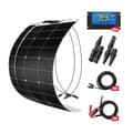 Miniatyrbild 1 av 2: Dokio Flexibelt Solpanel, 100W Effektuttag, Hållbar Design,200W KIT