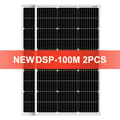 Miniatyrbild 1 av 2: Rigid solpanel, 100W effektutgång, hög effektivitet 21,8%, monokristallint kisel,200W styv solenergi