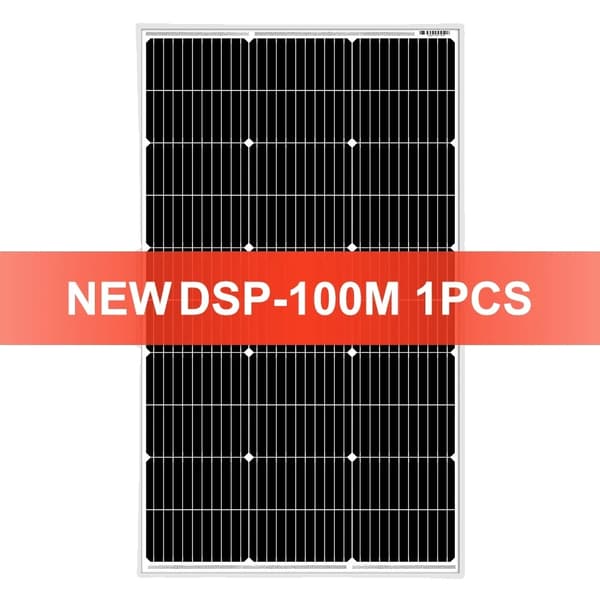 Rigid solpanel, 100W effektutgång, hög effektivitet 21,8%, monokristallint kisel,100W styv solenergi