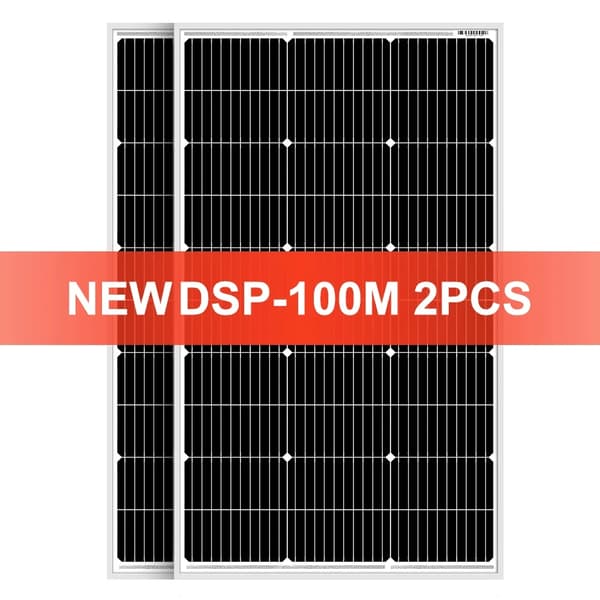 Aurinkopaneeli, monokiteinen piisi, 100W maksimiteho,18 V 200 W