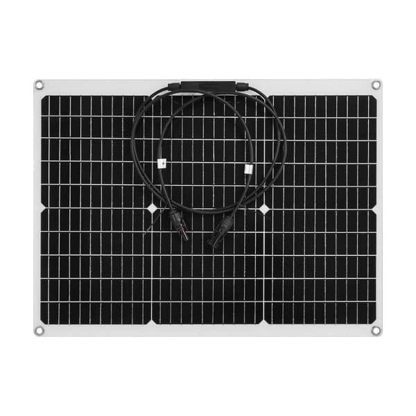 PowMr 50W Fleksibelt Solpanel, Høj Effektivitet, Alsidige Anvendelser,1x50W