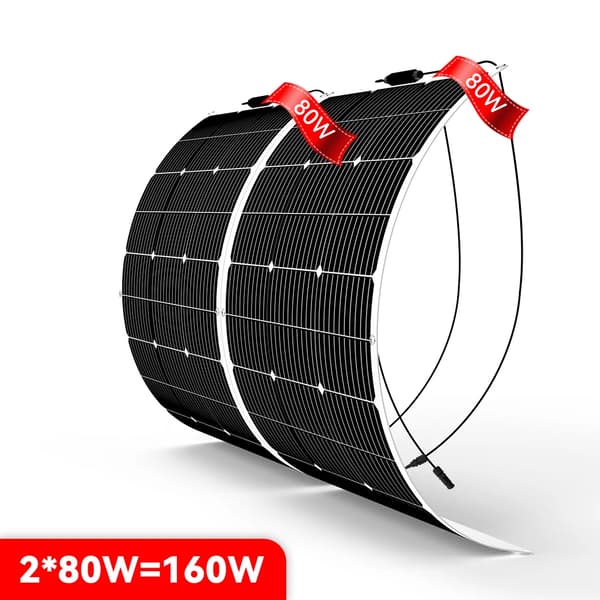 80W Taivutettava Aurinkopaneelisarja, Korkea Tehokkuus, Kevyt Muotoilu,80W*2