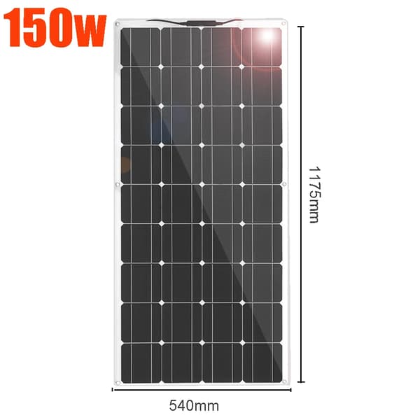 Solpanel, 120W maksimal effekt, letvægtsdesign,150w DHL7-10Dage