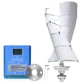 Miniatyrbillede 1 af 2: 3000W Lodret Vindmølle Generator, Høj Effektivitet, Holdbart Aluminiumslegering,Hybrid Kontroller, 3000W, 24V