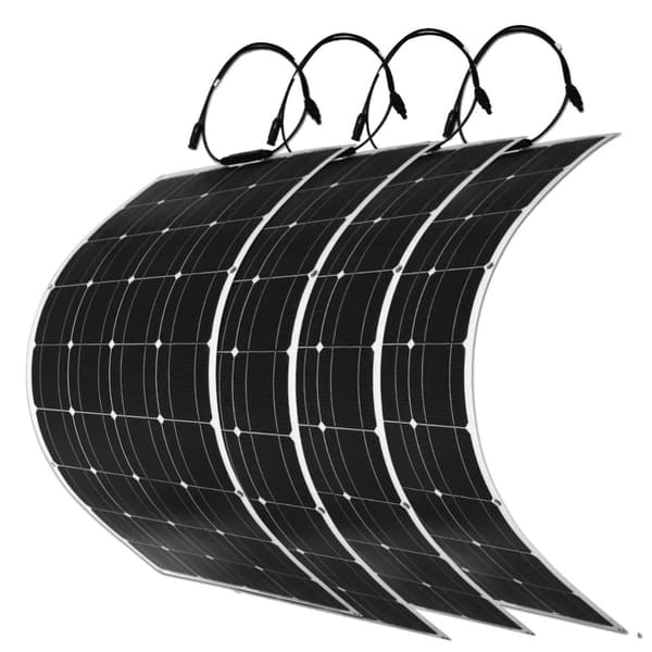 DOKIO Flexibelt Solpanel, 400W Effektutgång, Vattentålig Design,400W