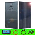 Miniatyrbild 2 av 2: 450W Solpanel Kit, Hög Effektivitet Monokristallin, Väderbeständigt Design för RV, Båt, Husvagn,300w svart kit