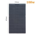 Miniatyrbillede 2 af 2: Fleksibelt solpanel, 80w effektudgang, vandtæt design, monokrystallin effektivitet,Ny100w 975x550mm