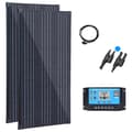 Miniatyrbild 1 av 2: Solpanelset, 150W effekt, lätt aluminiumram,300w 12v 24v kit