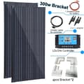Miniatyrbillede 2 af 2: Solpanelkit, 150W effekt, letvægts aluminiumsramme,300w kit ABS beslag