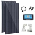 Miniatyrbillede 1 af 2: Solpanelkit, 150W effekt, letvægts aluminiumsramme,300w kit ABS beslag