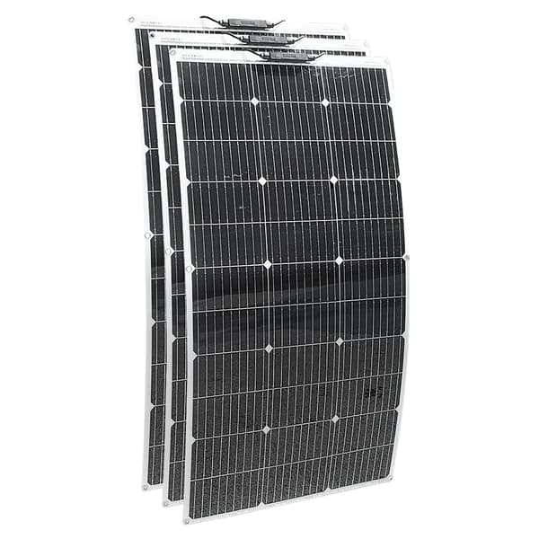 Fleksibelt solpanel, 100W maksimal effekt, monokrystallinsk design, kompakt størrelse,attNyt 300Watt