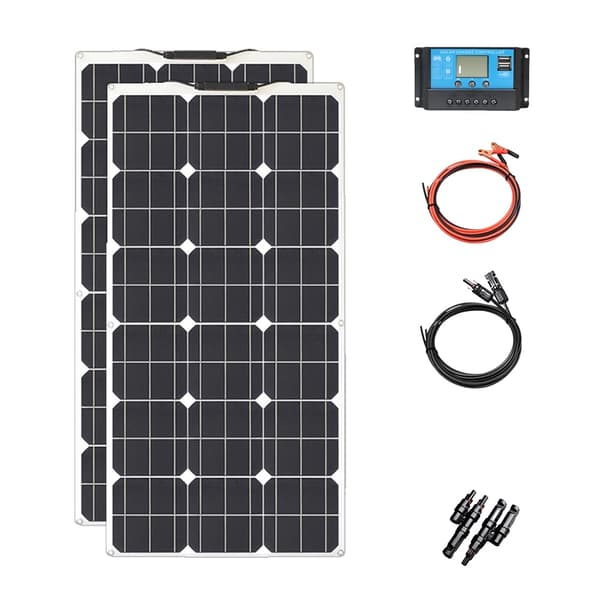 Solpanel, Hög Effektivitet, Portabelt Kraftpaket, 200W solpanelspaket
